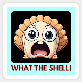 What The Shell | Seashell Pun Sticker